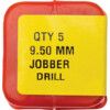 Jobber Drill, 9.5mm, Normal Helix, High Speed Steel, Black Oxide thumbnail-4