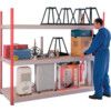 Heavy Duty Shelving, 3 Shelves, 445kg Shelf Capacity, 1980mm x 2400mm x 600mm, Red & Grey thumbnail-0