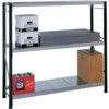 Heavy Duty Shelving, 3 Shelves, 724kg Shelf Capacity, 1800mm x 1200mm x 900mm, Black & Grey thumbnail-0