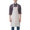 Carpenters Apron, Reusable, White, Cotton, One Size thumbnail-0