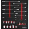 23 Piece Ratchet Combination Spanner Set with Go-Thru Sockets in 2/3 Width Foam Inlay for Tool Cabinets thumbnail-1