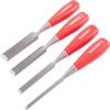 Bevel Edge Wood Chisel Set, Chrome Vanadium Alloy, 13mm/19mm/25mm/6mm x 200mm thumbnail-0