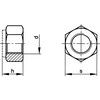 M3 Steel Lock Nut, Nylon Insert, Bright Zinc Plated, Material Grade 8 thumbnail-3