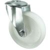 Medium Duty, Castor, 80mm, Unbraked, Swivel, Bolt Hole, Nylon, White thumbnail-0