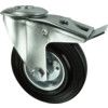 Castor, Medium Duty, Braked, Swivel, 160mm, 135kg Load Capacity thumbnail-0