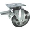 Castor, Heavy Duty, Braked, Swivel, 100mm, 160kg Load Capacity thumbnail-0