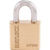 Keyed Padlock, Keyed Different, Brass, Gold, 50mm Width, Weatherproof thumbnail-1