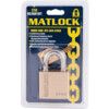 Keyed Padlock, Keyed Different, Brass, Gold, 50mm Width, Weatherproof thumbnail-3