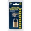 Keyed Padlock, Keyed Different, Brass, Bronze, 25mm Width, Weatherproof thumbnail-2