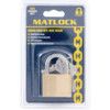 Keyed Padlock, Keyed Different, Brass, Bronze, 40mm Width, Weatherproof thumbnail-2