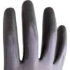 Mechanical Hazard Gloves, Black/Grey, Nylon/Spandex Liner, Polyurethane Coating, EN388: 2016, 4, 1, 2, 1, X, Size 9 thumbnail-3