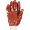 Mechanical Hazard Gloves, Red, Cotton Liner, PVC Coating, EN388: 2003, 4, 1, 1, 1, Size 9 thumbnail-2