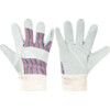 Mechanical Hazard Gloves, Blue/Grey, Cotton Liner, Leather Coating, EN388: 2016, 3, 1, 4, 3, X, Size 10 thumbnail-0