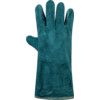 General Handling Gauntlet, Green, Uncoated Coating, Cotton Fleece Liner, Size 11 thumbnail-1