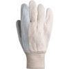 General Handling Gloves, Grey/White, Leather Coating, Cotton Liner, Size 10 thumbnail-1