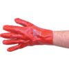 Red PVC Gloves - 11 Inch thumbnail-2