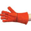 General Handling Gauntlet, Red, Leather Coating, Fleece Liner, Size 10 thumbnail-2