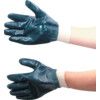 Mechanical Hazard Gloves, Blue, Nitrile Coating, 4, 1, 1, 1, Size 10 thumbnail-0