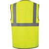 Hi-Vis Vest, Yellow, 3XL, Hook & Loop Closure, Polyester thumbnail-1