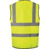 Hi-Vis Vest, Yellow, 2XL, Hook & Loop Closure, Polyester thumbnail-1