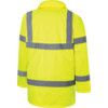 Hi-Vis Waterproof Jacket, 3XL, Yellow, Polyester, EN20471 thumbnail-1