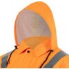 Hi-Vis Waterproof Jacket, 2XL, Orange, Polyester, EN20471 thumbnail-2