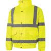 Hi-Vis Rip-Stop Bomber Jacket, XL, Yellow, Polyester, EN20471 thumbnail-0