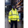 Hi-Vis Rip-Stop Bomber Jacket, 4XL, Yellow, Polyester, EN20471 thumbnail-2