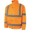 Hi-Vis Rip-Stop Bomber Jacket, 4XL, Orange, Polyester, EN20471 thumbnail-0