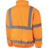 Hi-Vis Rip-Stop Bomber Jacket, XL, Orange, Polyester, EN20471 thumbnail-1