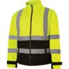 Hi-Vis Soft Shell Jacket, Small, Yellow & Black, Polyester, EN20471 thumbnail-0