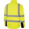 Hi-Vis Soft Shell Jacket, 3XL, Yellow & Black, Polyester, EN20471 thumbnail-1