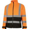 Hi-Vis Soft Shell Jacket, 3XL, Orange & Black, Polyester, EN20471 thumbnail-0