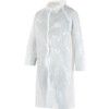 Visitors Coat, Disposable, Unisex, White, Polyethylene, One Size thumbnail-0