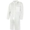 Visitors Coat, Disposable, Unisex, White, Polypropylene, L thumbnail-0