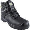 Waterproof Safety Boots, Size, 5, Black, Leather Upper, Steel Toe Cap thumbnail-0