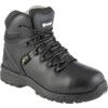 Metatarsal Protection Women's Safety Boots Size 5, Black, Leather, Water Resistant thumbnail-0