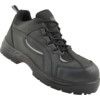 Unisex Safety Trainers, Size 8, Black, Leather Upper, Composite Toe Cap, S3, EN ISO 20345:2011 thumbnail-0