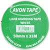 Adhesive, Hazard Tape, PVC, White, 50mm x 33m thumbnail-3