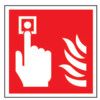 Fire Alarm Vinyl Sign 200mm x 200mm thumbnail-0