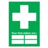 First Aiders Rigid PVC Sign 297 x 420mm thumbnail-0