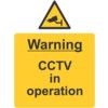 CCTV in Operation Rigid PVC Warning Sign 297 x 420mm thumbnail-0