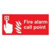 Fire Alarm Call Point Rigid PVC Sign 200mm x 100mm thumbnail-0