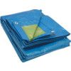 Polyethylene, Tarpaulin, 2.7m x 3.6m, Blue and Green thumbnail-0