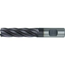 HSS-Co 8% Weldon Shank Multi Flute Ripper Cutters, Long Series, TiCN - Metric thumbnail-0