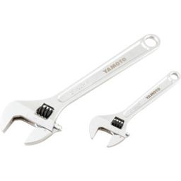 Adjustable Spanner Sets, Chrome Vanadium Steel, 2 Pieces thumbnail-1