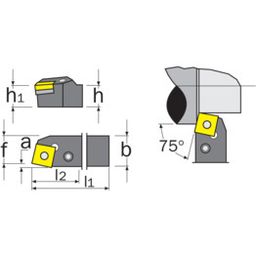 External Toolholders - Lever Lock  - PSBN R/L thumbnail-3