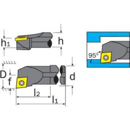 Screw-on Boring Bars (Through Coolant) - SCLCR thumbnail-1