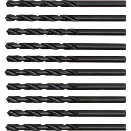 Jobber Drill, 5.1mm, Normal Helix, High Speed Steel, Black Oxide