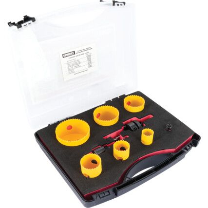 PROFESSIONAL HOLESAW KIT IN PLASTIC CASE